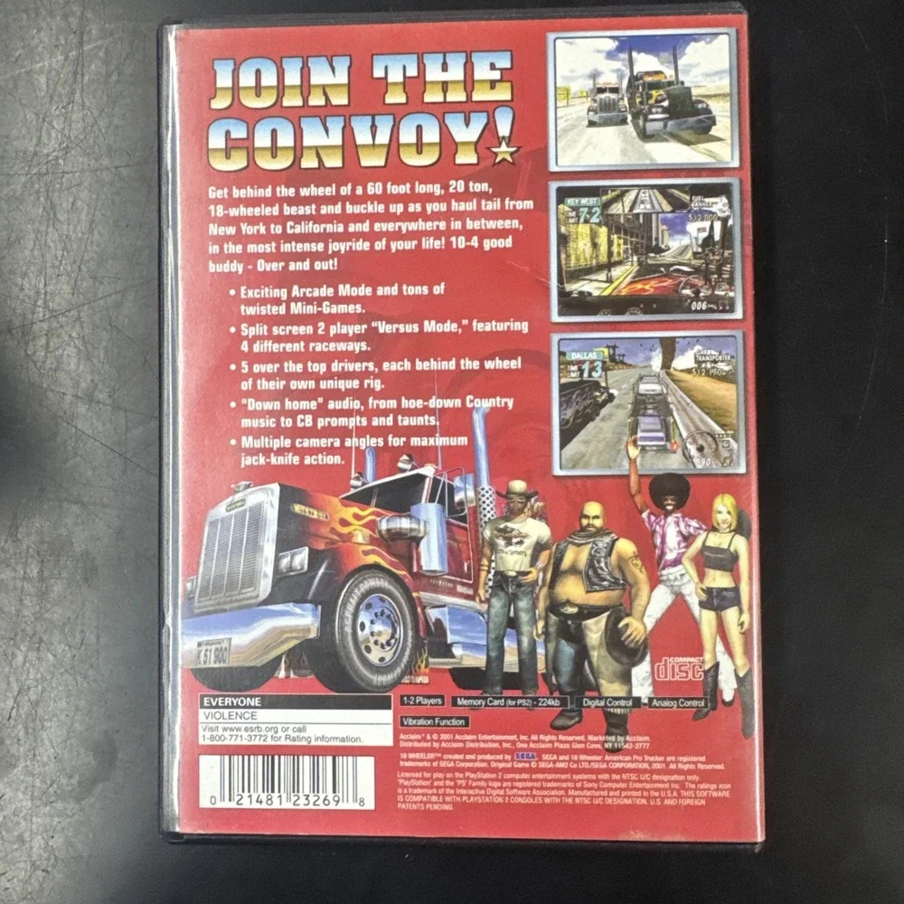 18 Wheeler: American Pro Trucker (PlayStation 2)- Game And Case, Tested, Working